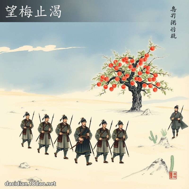 望梅止渴 配图