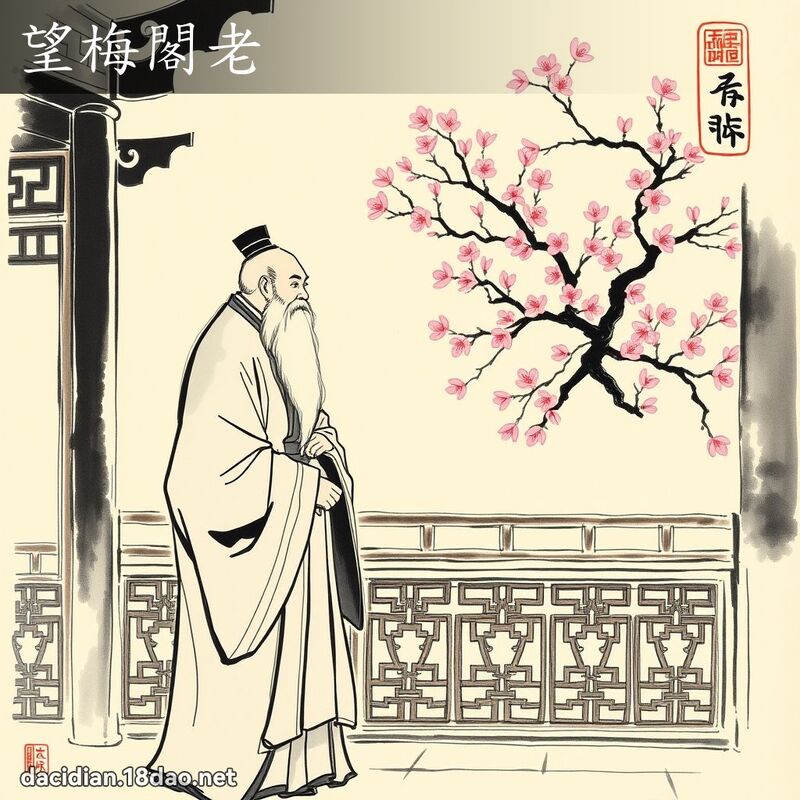 望梅閣老 配图