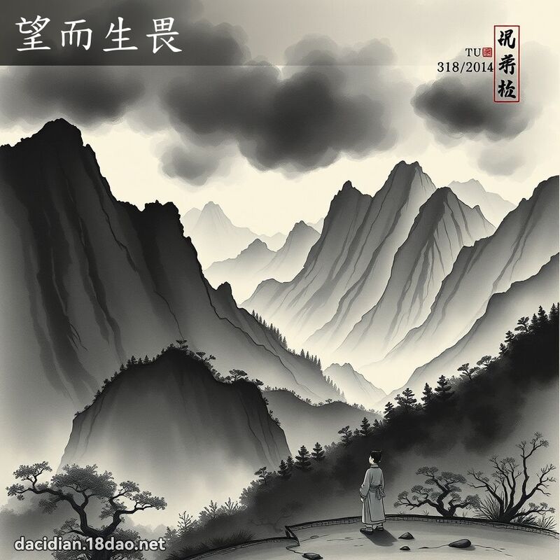 望而生畏 配图