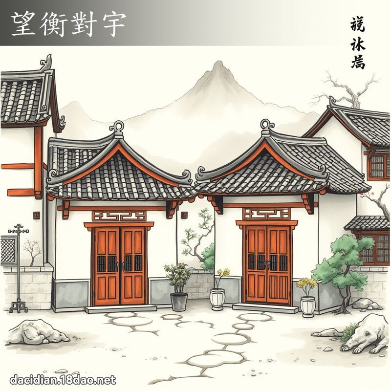 望衡對宇 配图