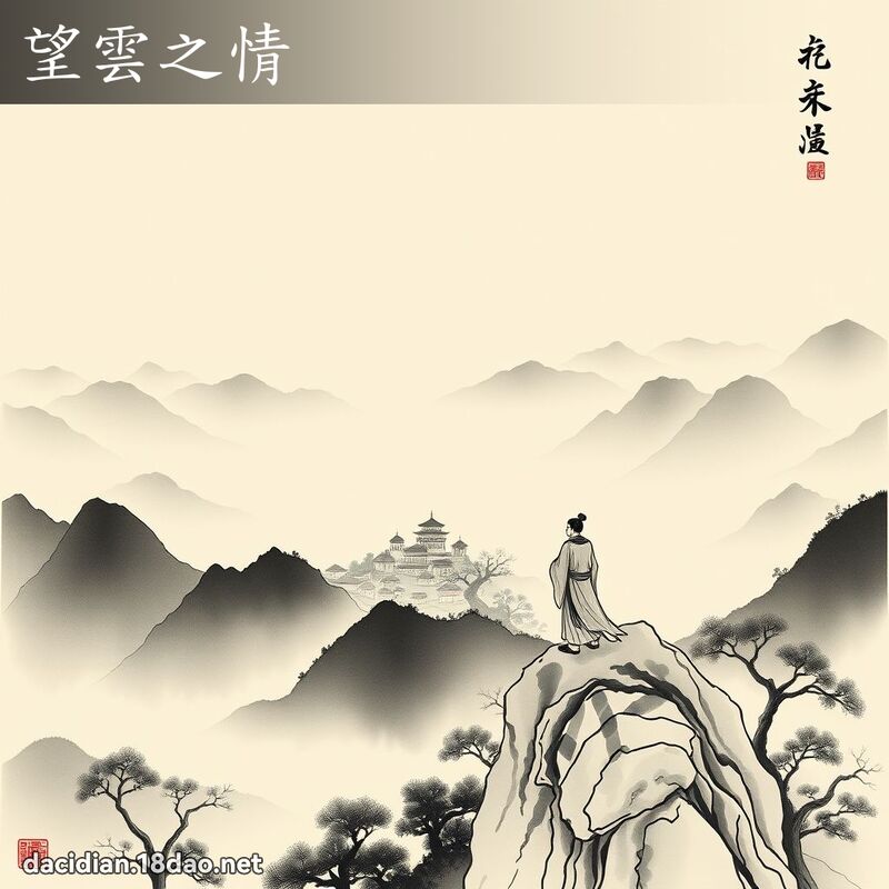 望雲之情 配图