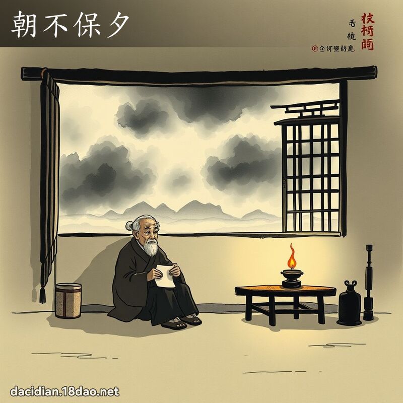 朝不保夕 配图
