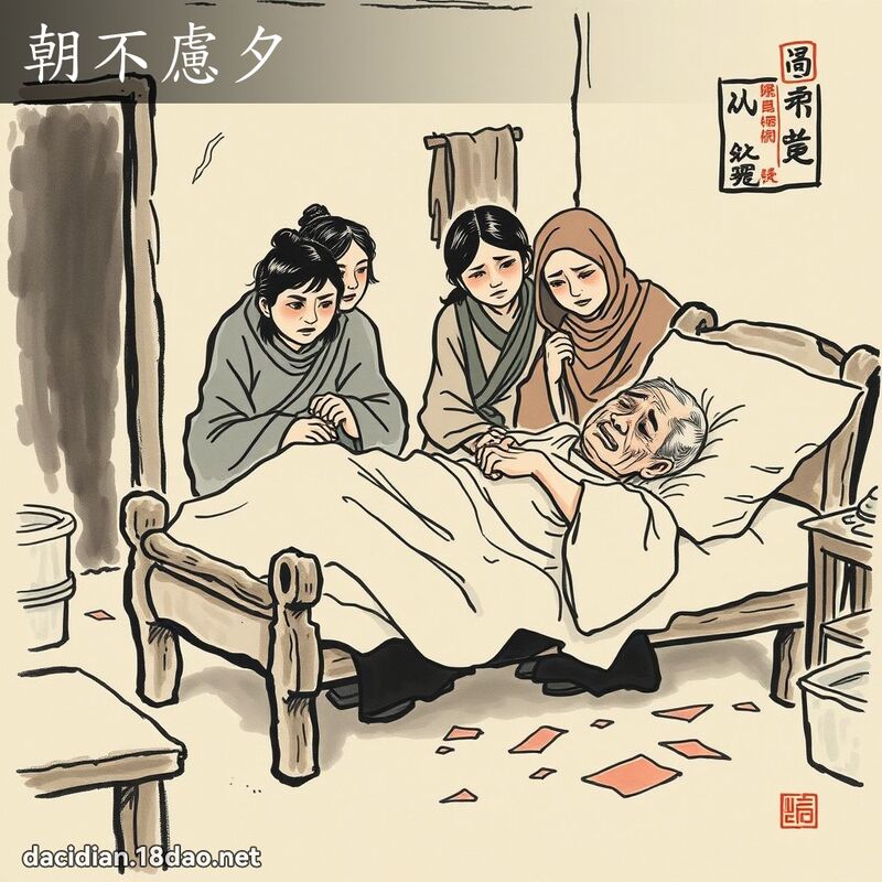 朝不慮夕 配图