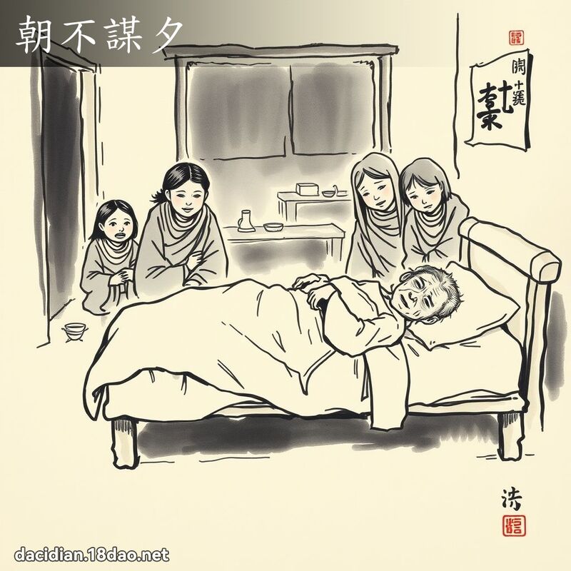 朝不謀夕 配图