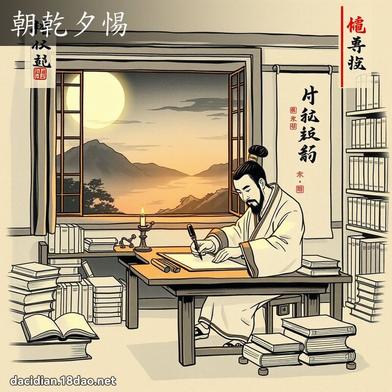 朝乾夕惕 配图