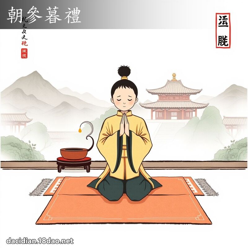 朝參暮禮 配图
