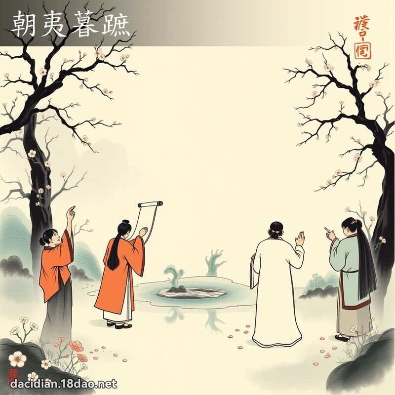 朝夷暮蹠 配图