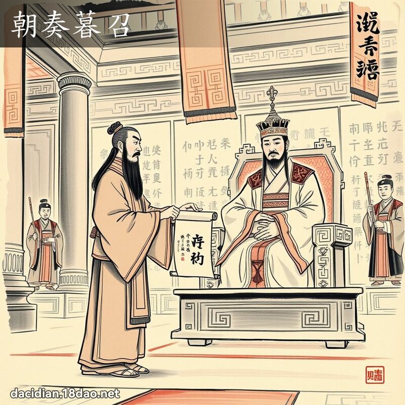 朝奏暮召 配图