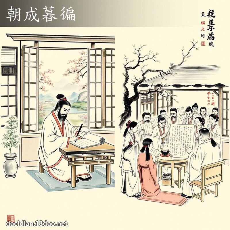 朝成暮徧 配图