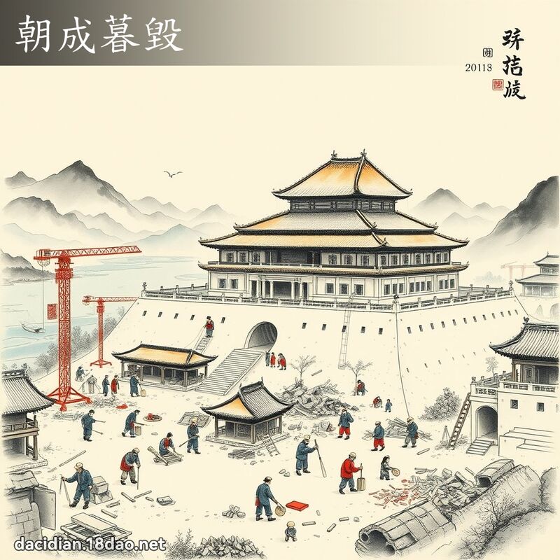 朝成暮毀 配图