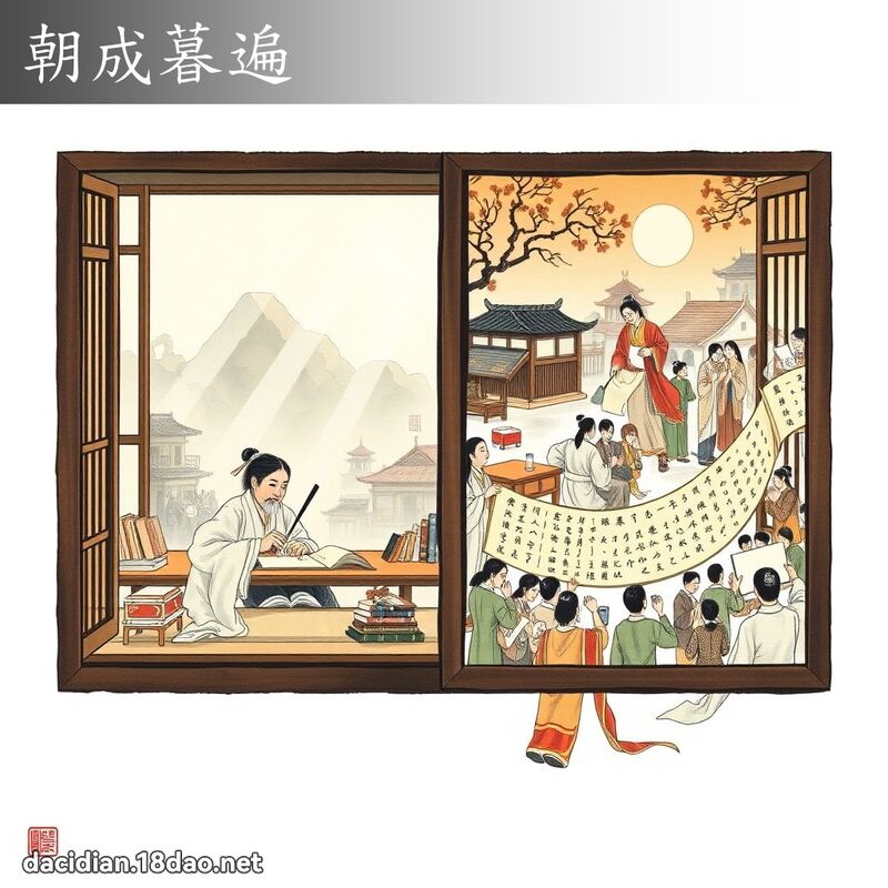 朝成暮遍 配图
