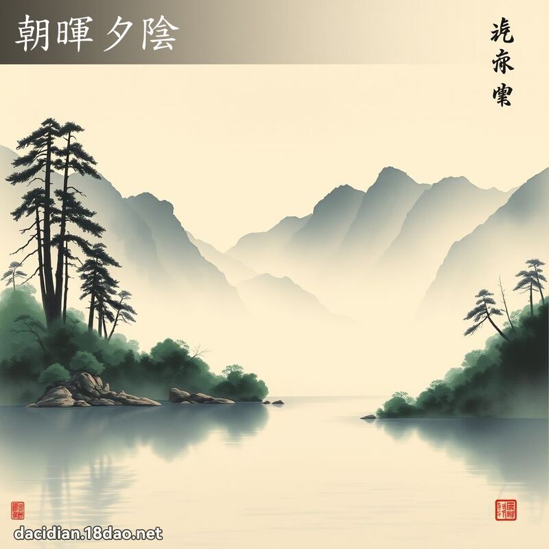 朝暉夕陰 配图
