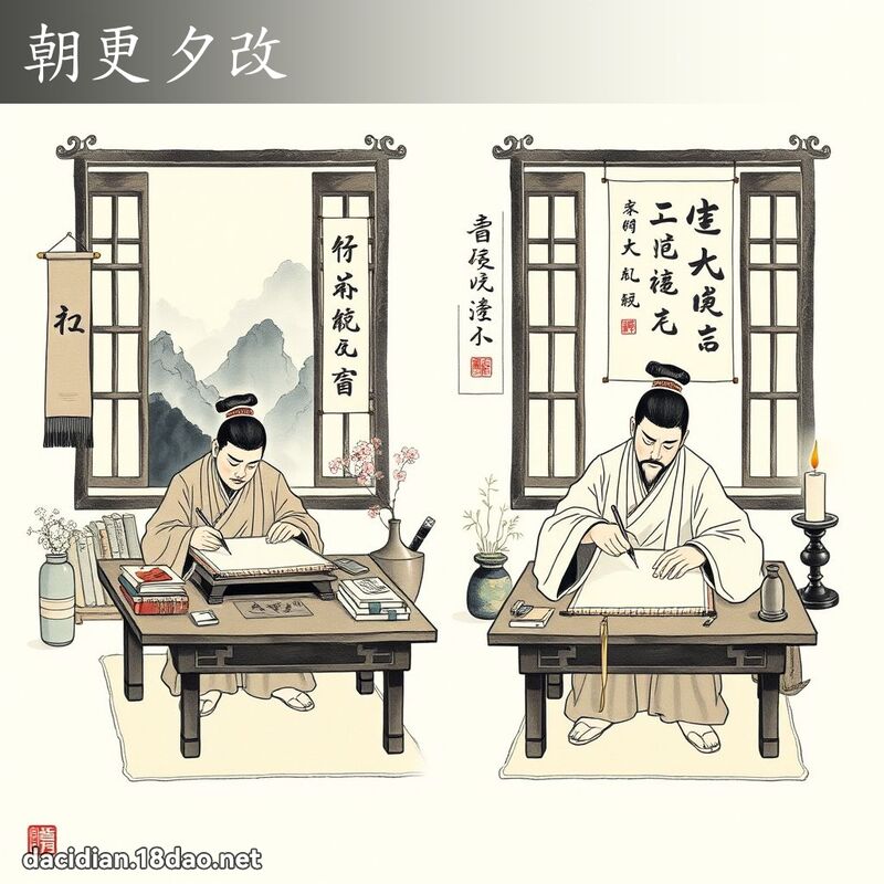 朝更夕改 配图