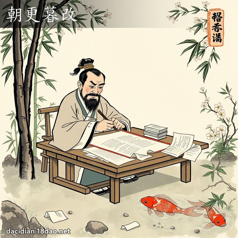 朝更暮改 配图
