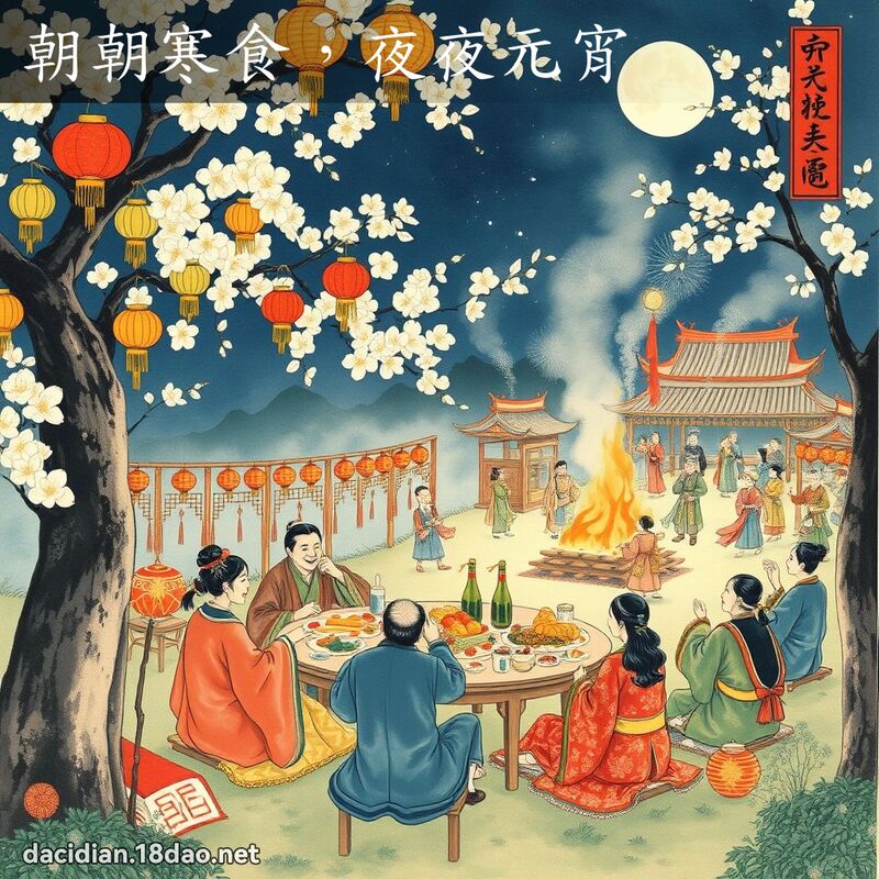 朝朝寒食,夜夜元宵 配图