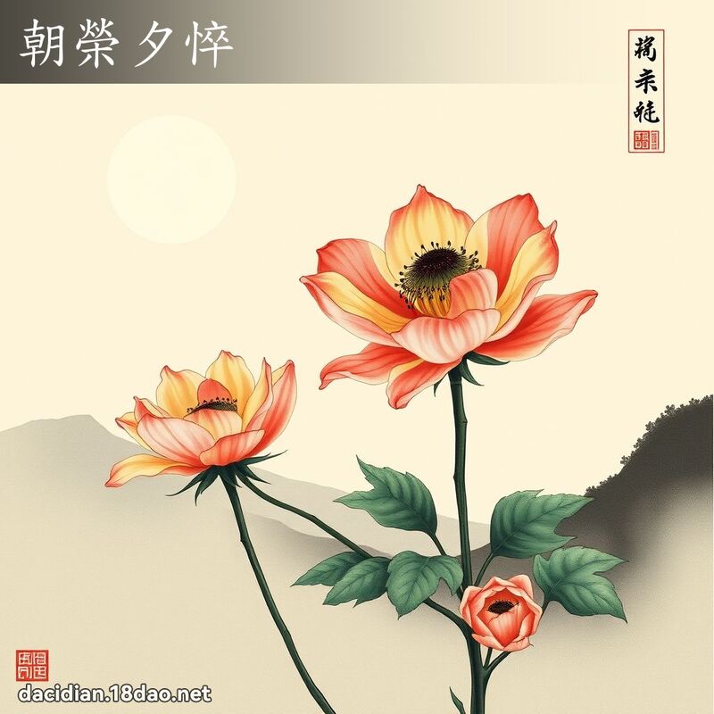 朝榮夕悴 配图