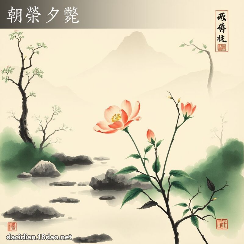 朝榮夕斃 配图