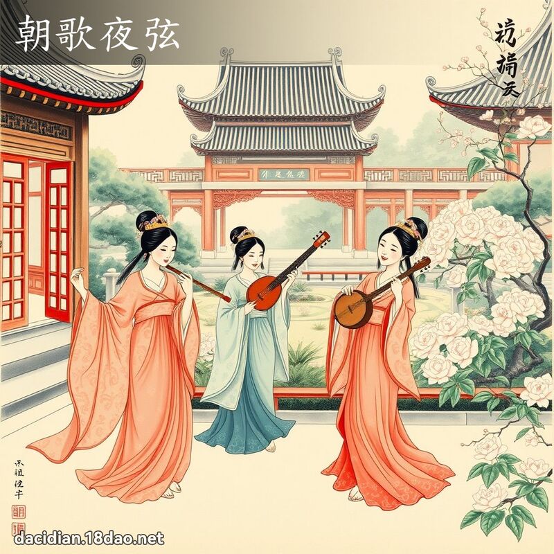 朝歌夜弦 配图