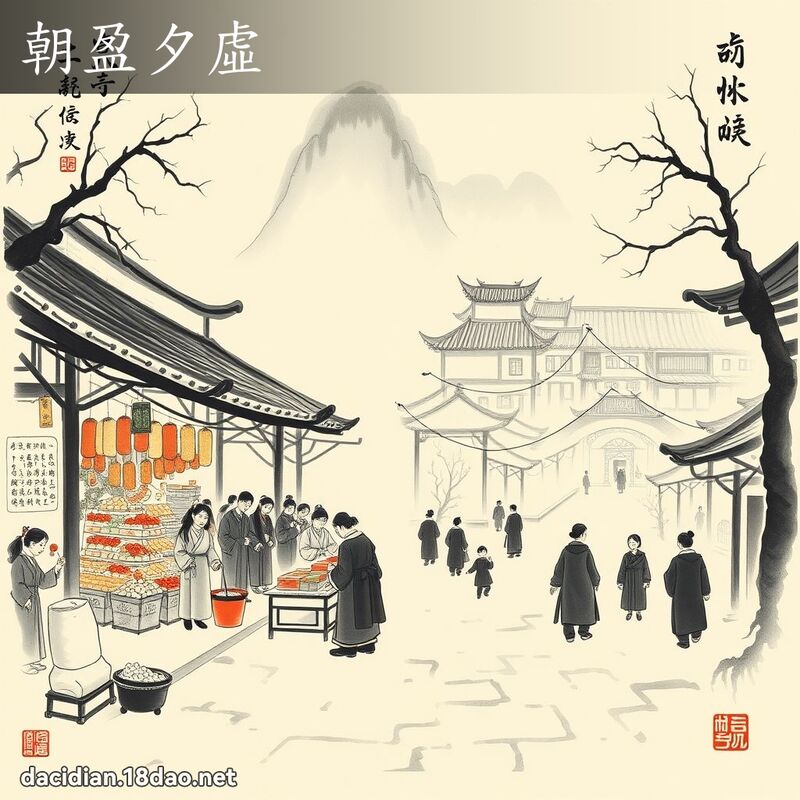 朝盈夕虛 配图