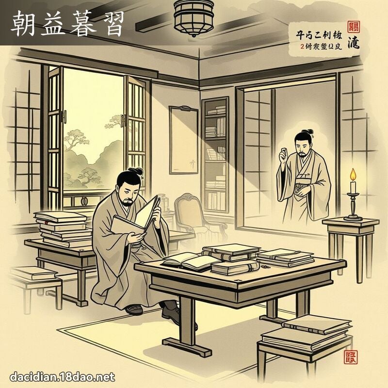 朝益暮習 配图