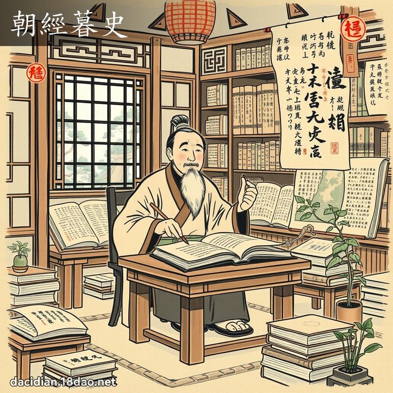 朝經暮史 配图