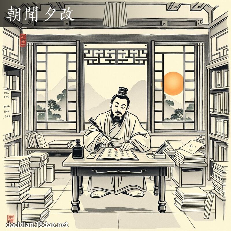 朝聞夕改 配图