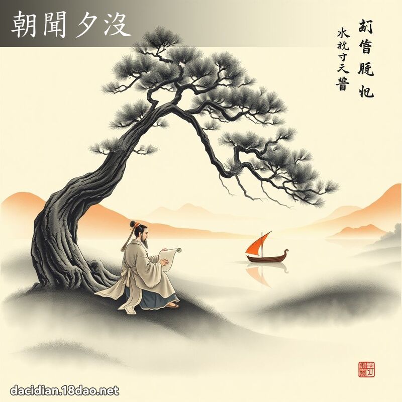 朝聞夕沒 配图