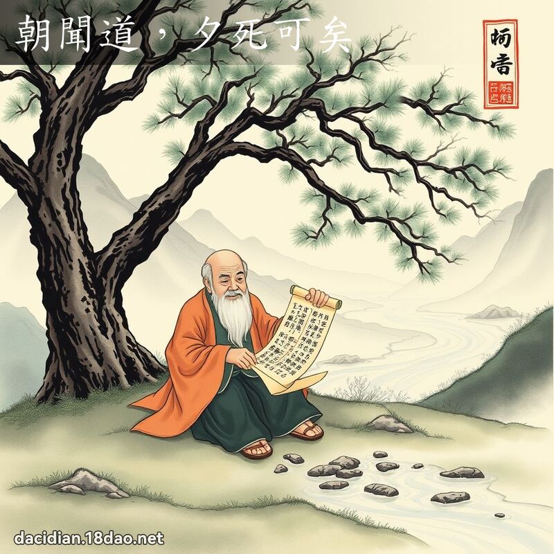 朝聞道,夕死可矣 配图
