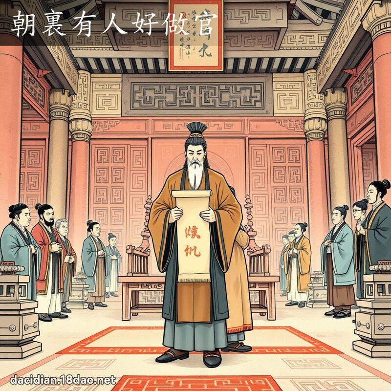 朝裏有人好做官 配图