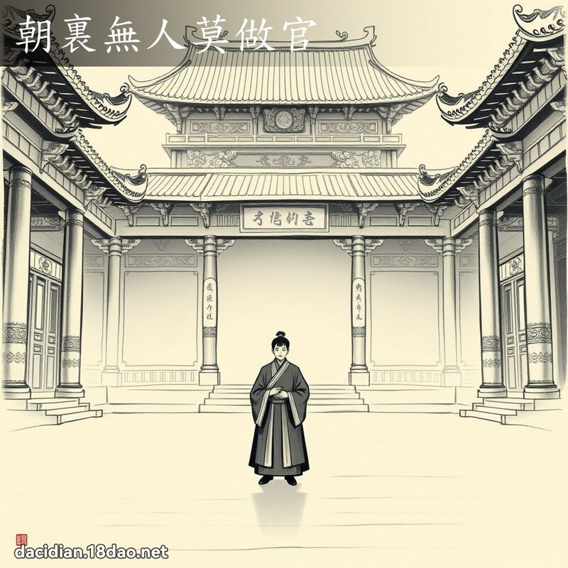 朝裏無人莫做官 配图