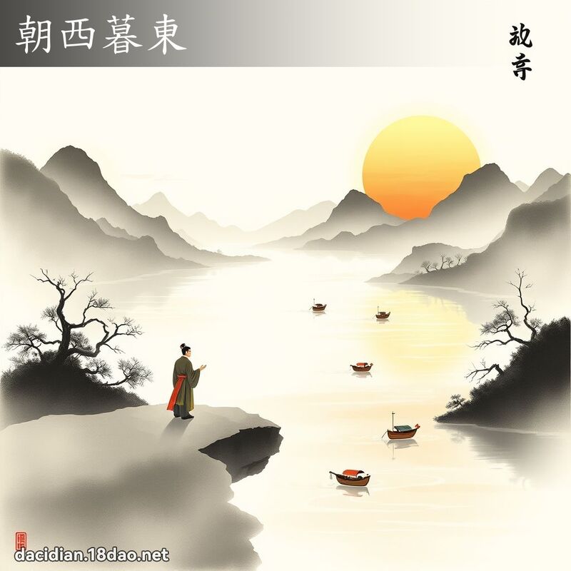 朝西暮東 配图