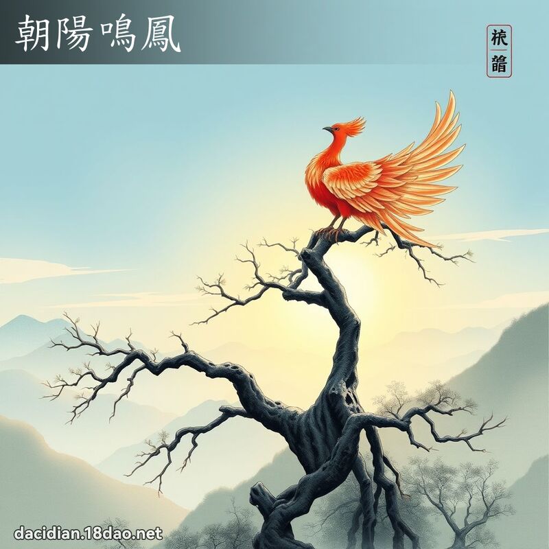 朝陽鳴鳳 配图