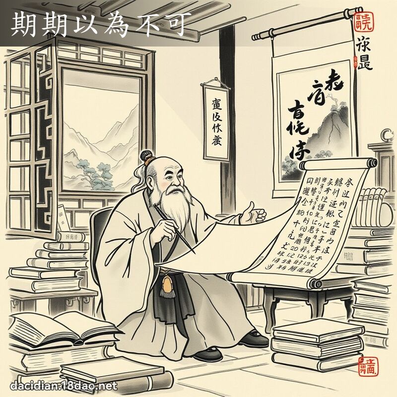 期期以為不可 配图