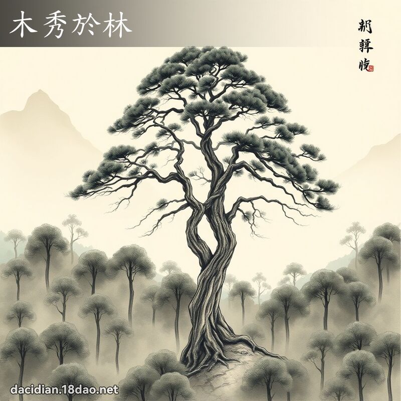 木秀於林 配图