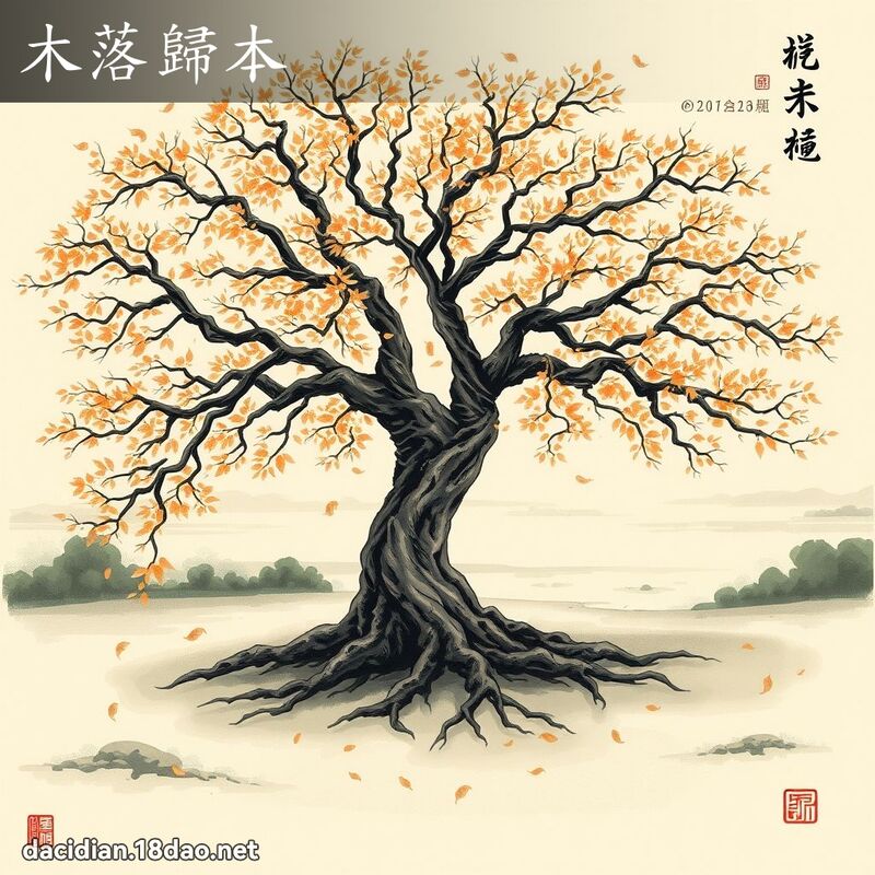 木落歸本 配图