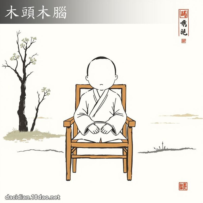 木頭木腦 配图