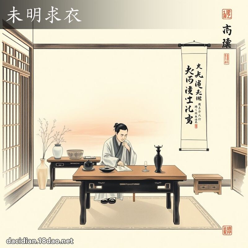 未明求衣 配图