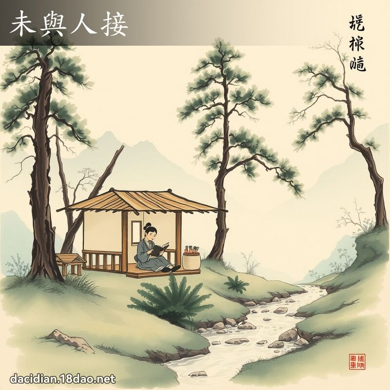 未與人接 配图