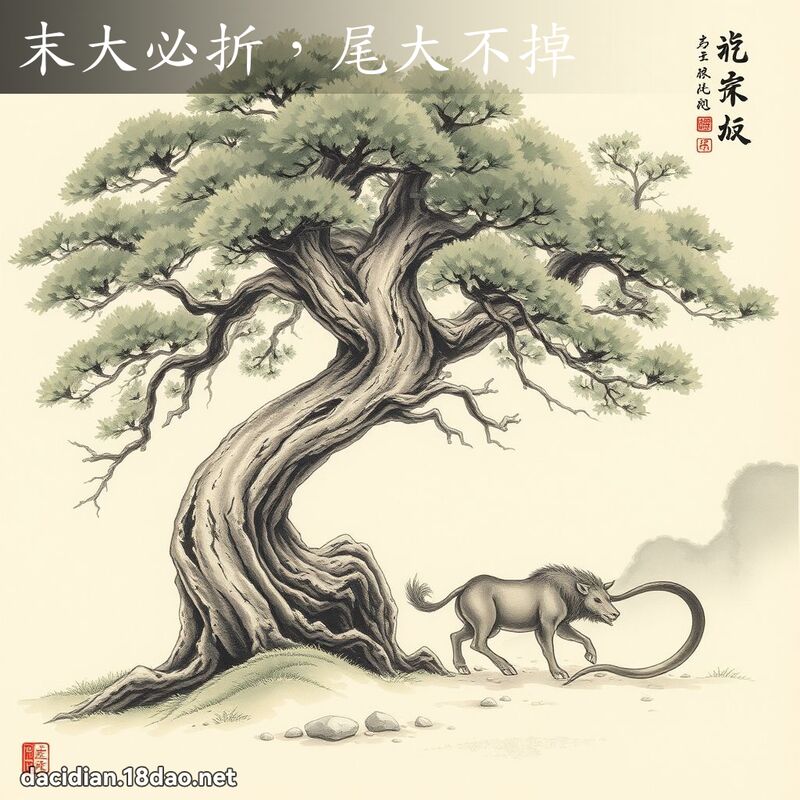 末大必折,尾大不掉 配图