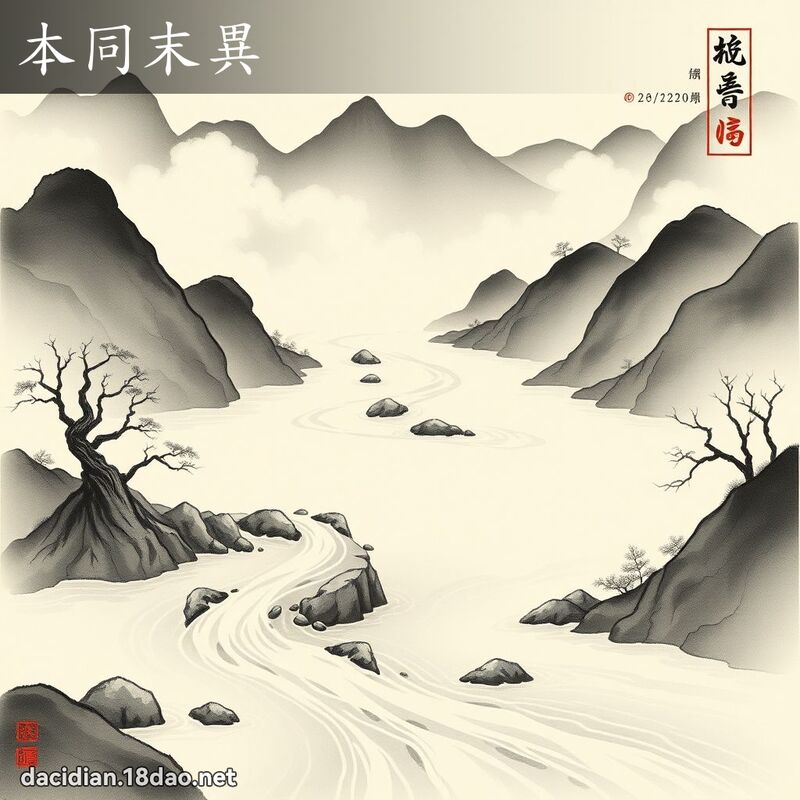 本同末異 配图