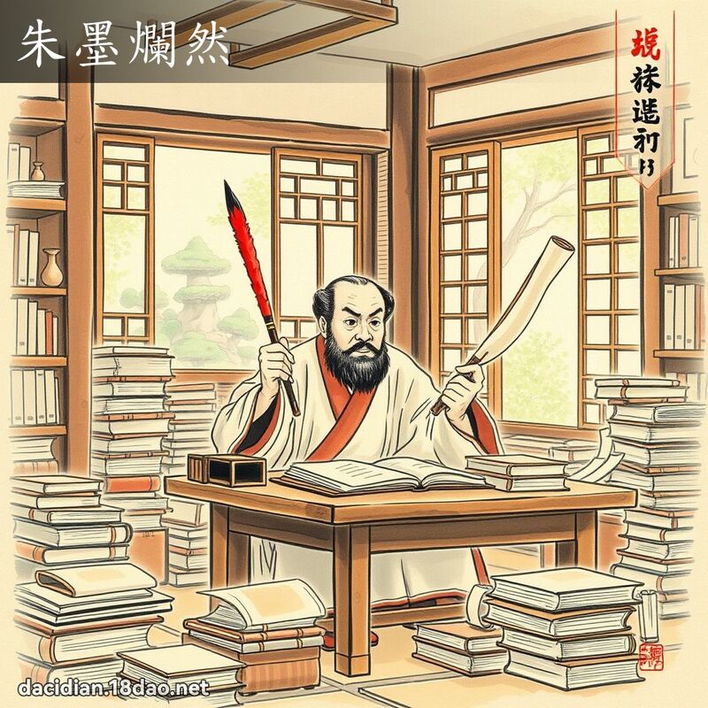 朱墨烂然 配图