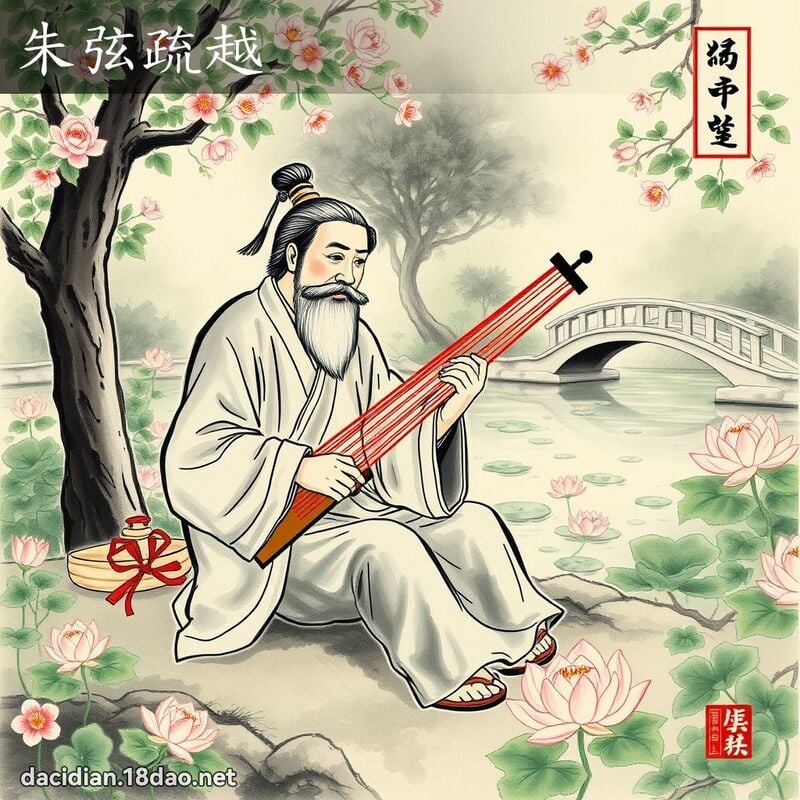 朱弦疏越 - 中華成語配圖
