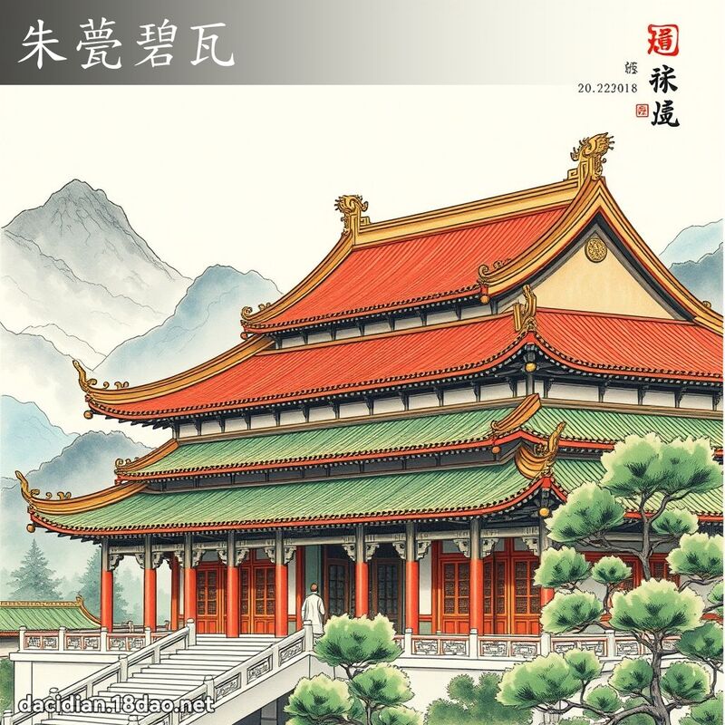 朱甍碧瓦 配图