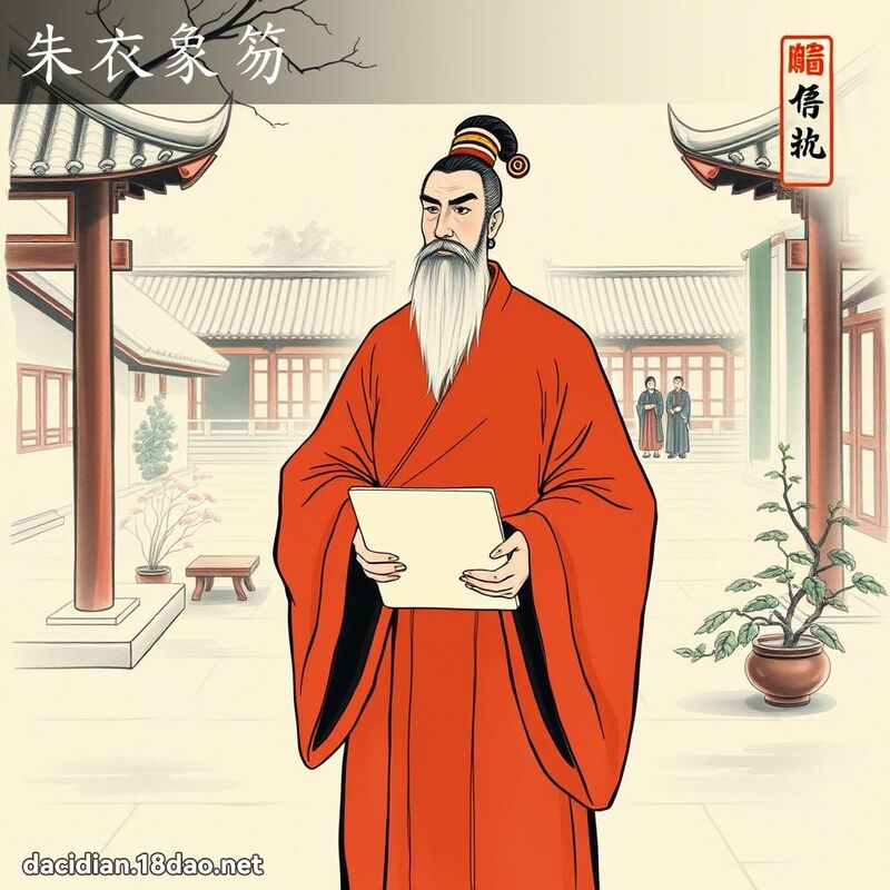 朱衣象笏 配图