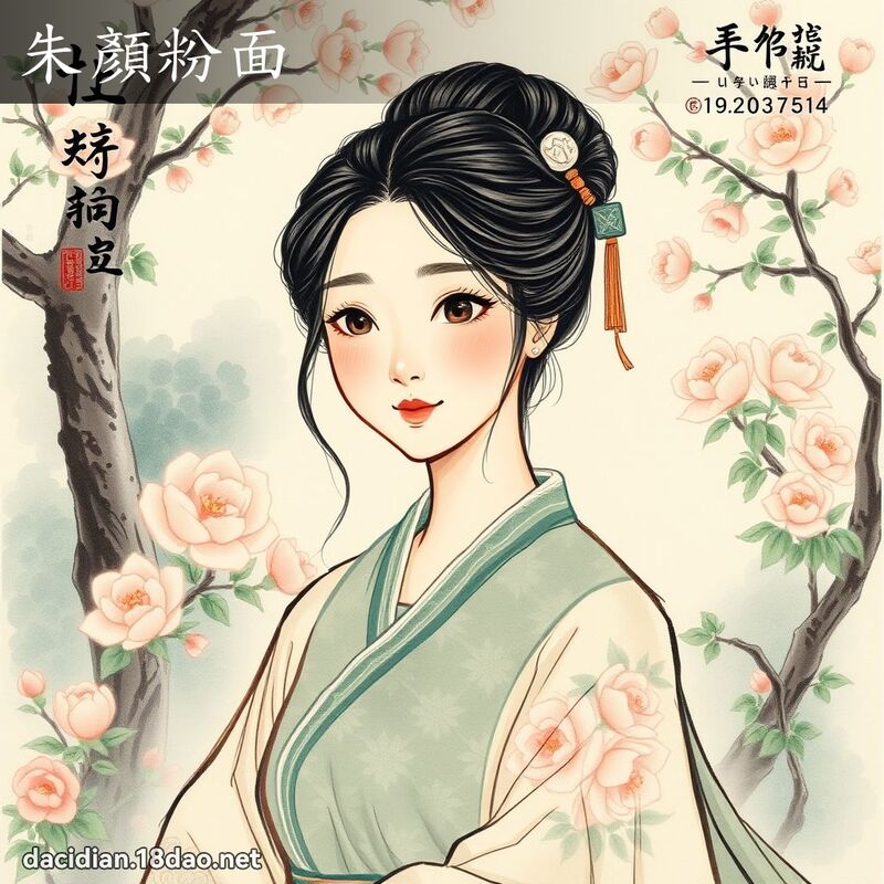 朱顏粉面 配图