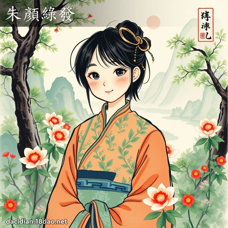 朱顏绿发 配图