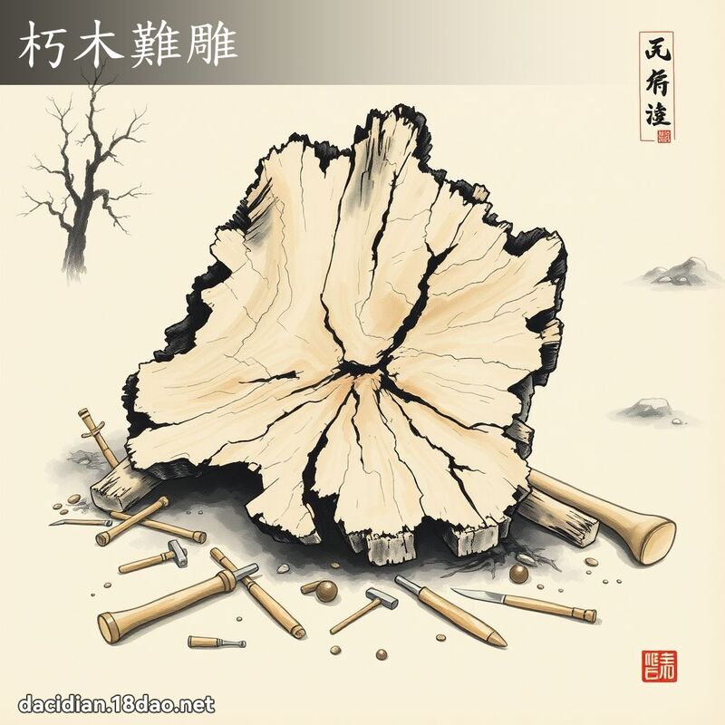 朽木难雕 配图