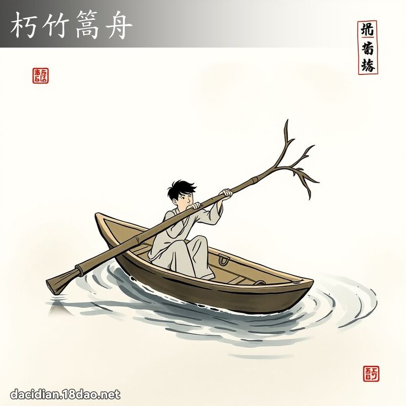 朽竹篙舟 配图
