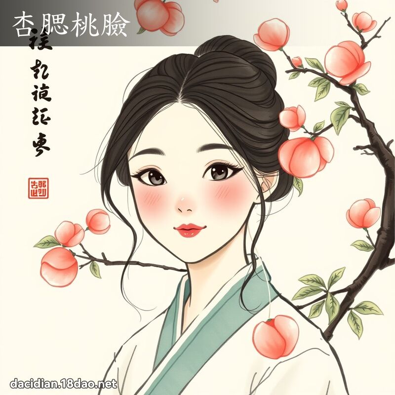 杏腮桃脸 配图
