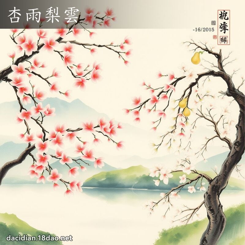 杏雨梨云 配图